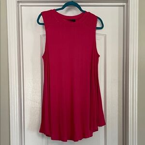 Lane Bryant Bold Pink Sleeveless Top